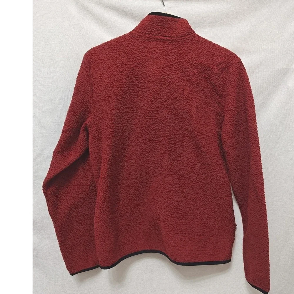 The North Face Dunraven Sherpa Full Zip Jacket‎ NF0A3YRM Mid weight Red Maroon M